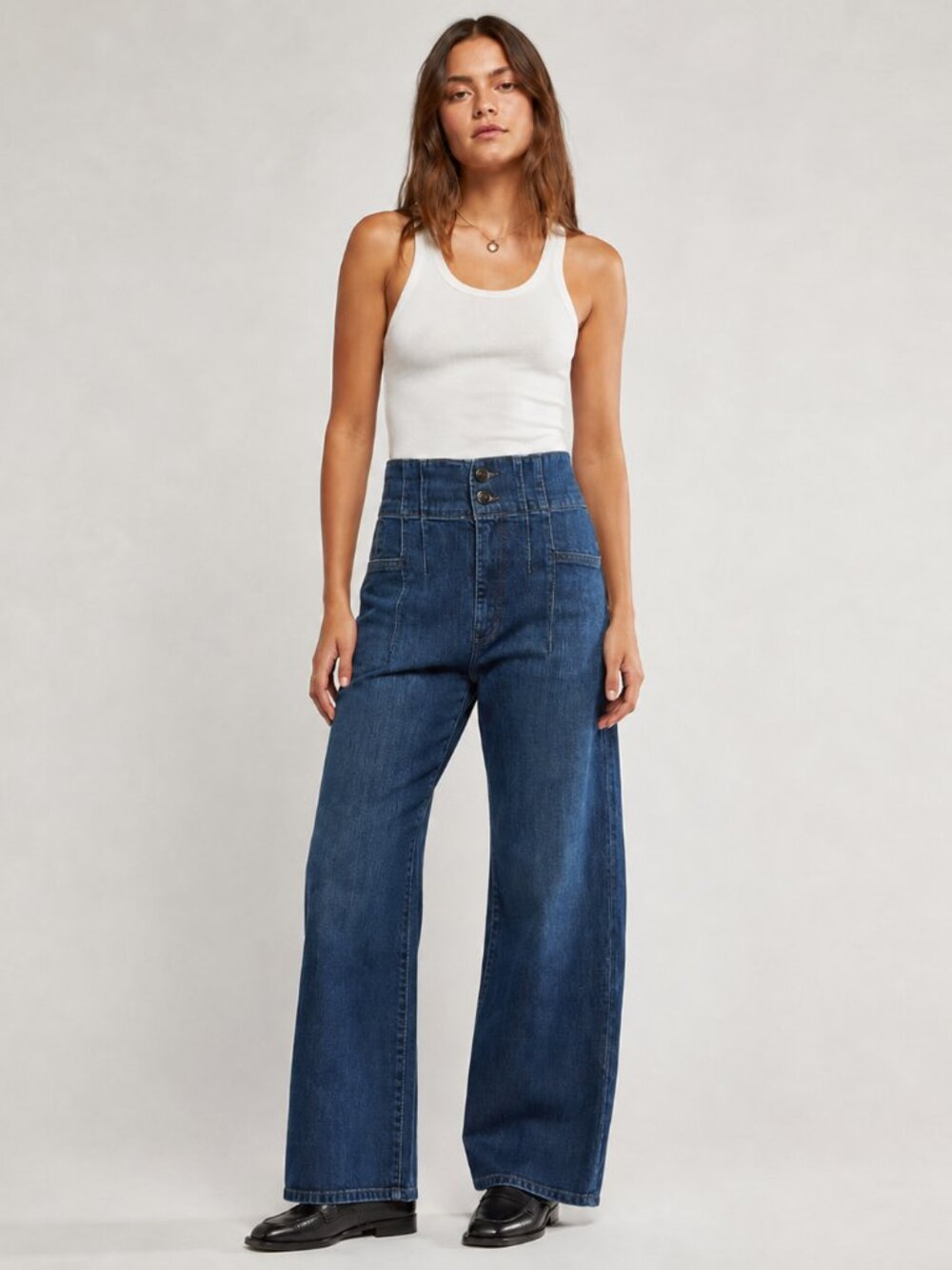 We The Free High-Waist Jayde Dark Blue Bootcut Flare Vintage Inspired JeansSz 30
